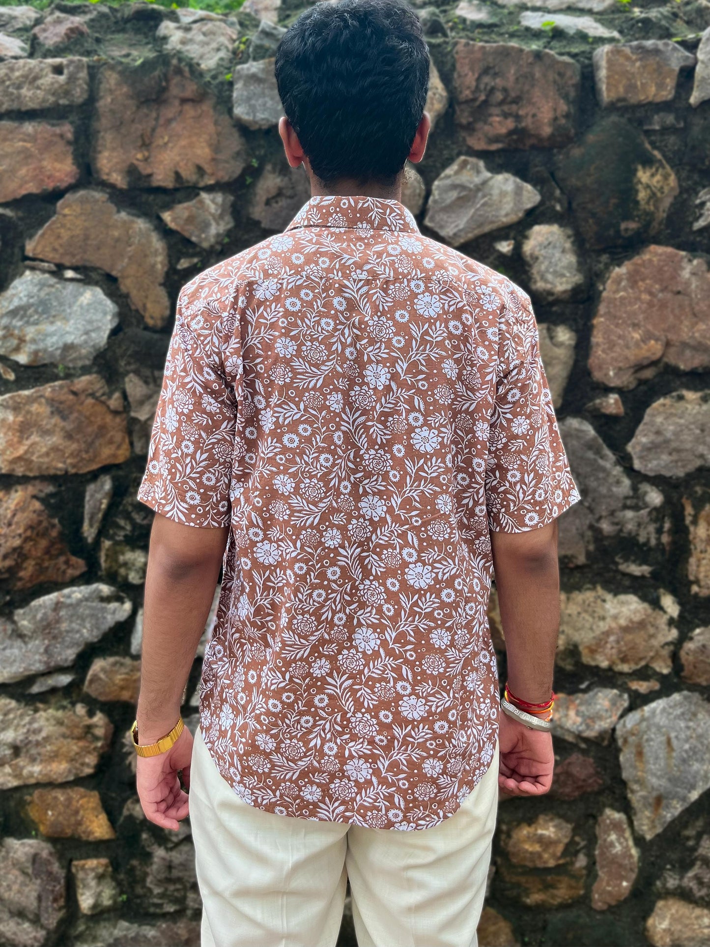 Tropical Brown oversize shirt