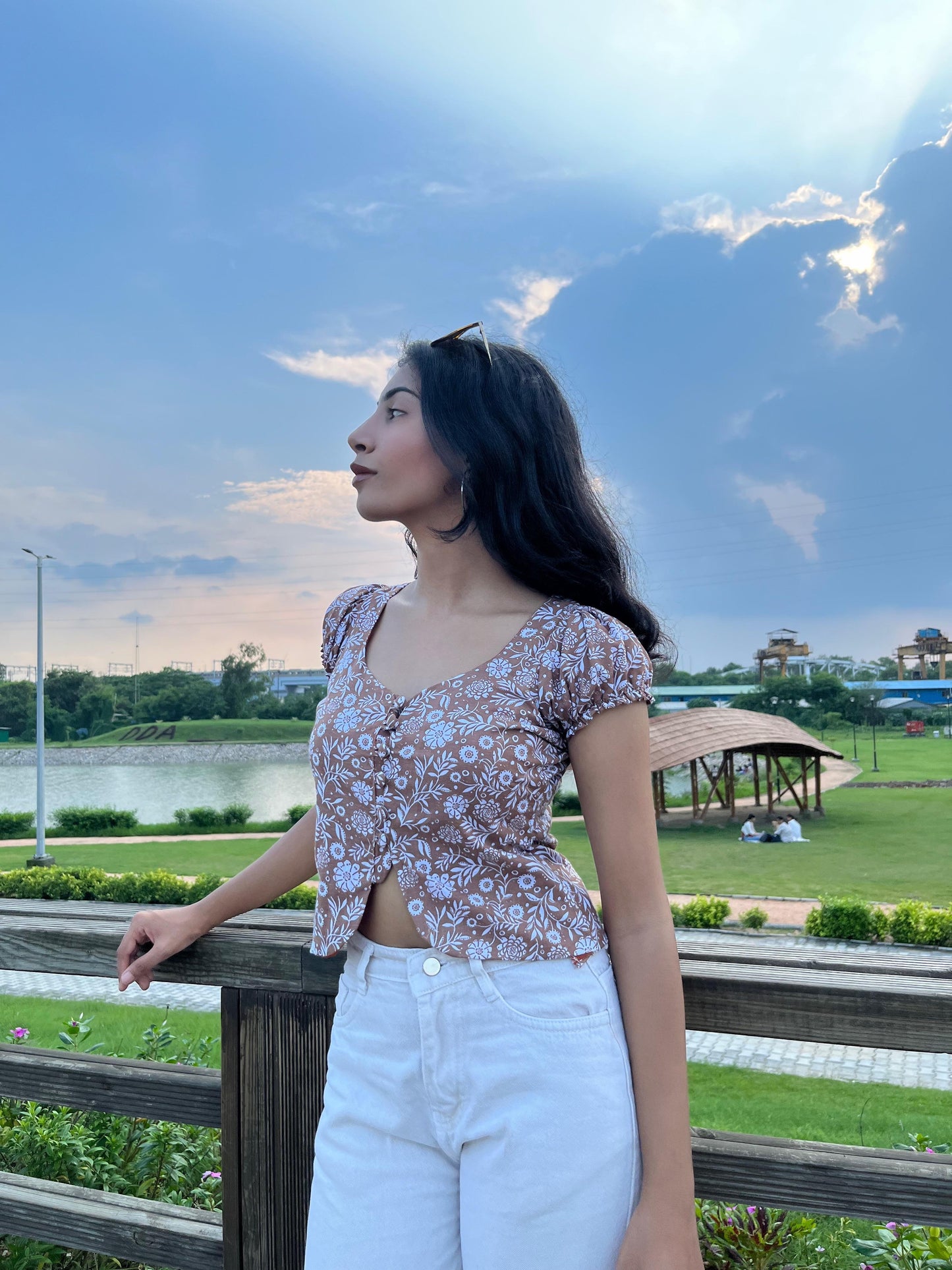 Mehar Button Up Indo western Top